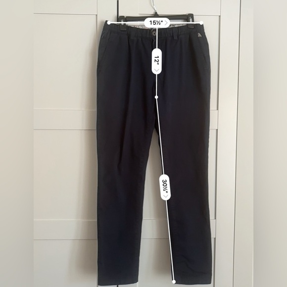 Chubbies Mens Pants Size Medium Navy Blue Stretch Cotton Chino - Picture 7 of 7